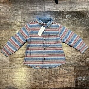 NWT Gymboree Baby Boys Striped Button 100% Cotton 18-24 Months